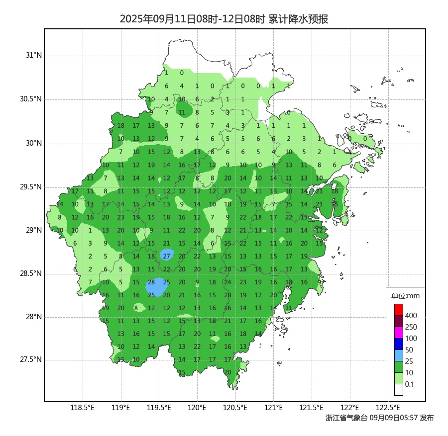 24度！浙江真的凉快了！浙中北和沿海地区小心大暴雨、冰雹、强对流天气