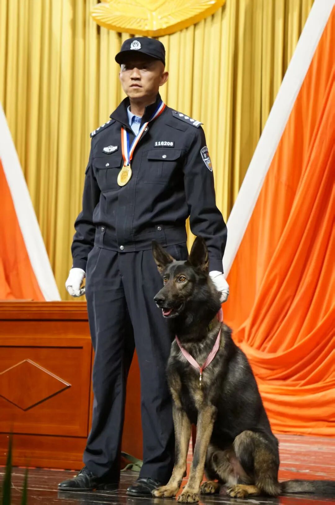 “黑狼” 被选定为中国警犬LOGO形象犬