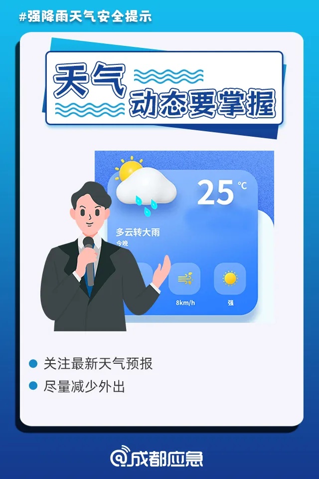 暴雨！局部大暴雨！四川发布暴雨蓝色预警