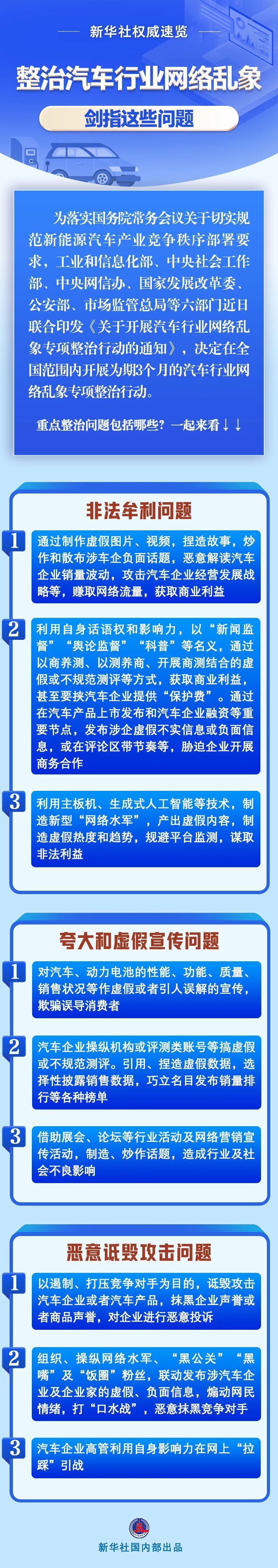 整治汽车行业网络乱象，六部门开展专项行动！