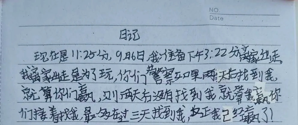 10岁女孩突然失联！警方发现日记本：“只给你们48小时破案”