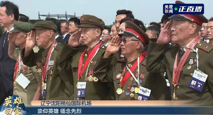 歼-20列阵、过水门、老兵敬礼……最高礼遇迎接志愿军烈士！