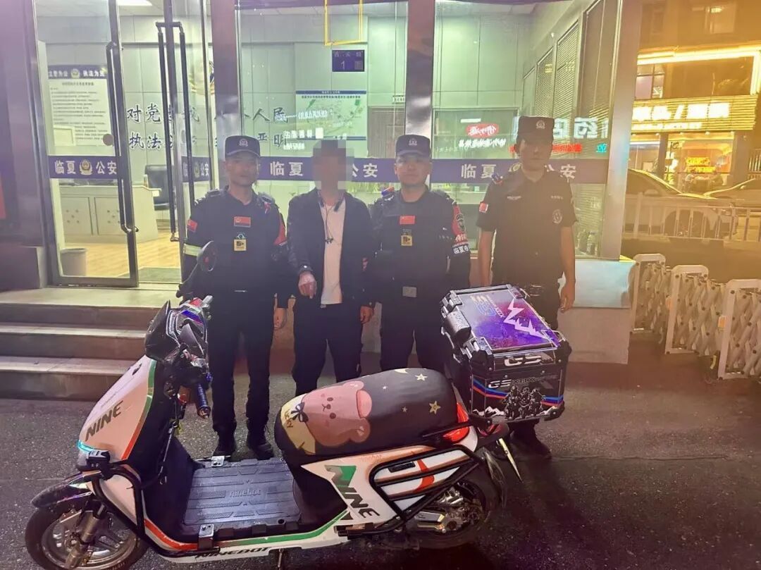 “顺手牵羊”盗窃电动车 民警快速破案获点赞