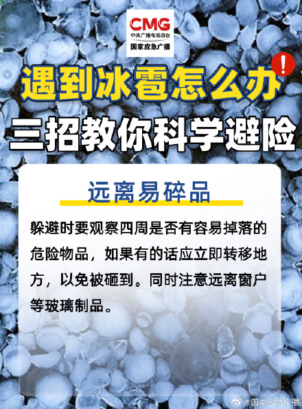 北京10区发布冰雹预警 路遇冰雹这样办→