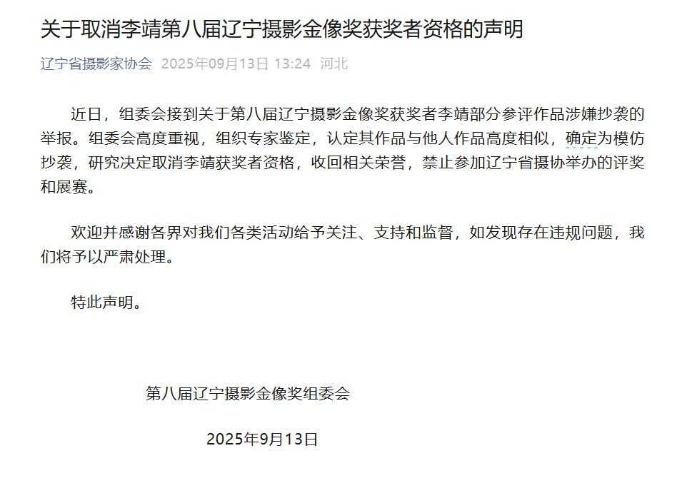 官方声明：大学系主任因“模仿抄袭”，荣誉被收回