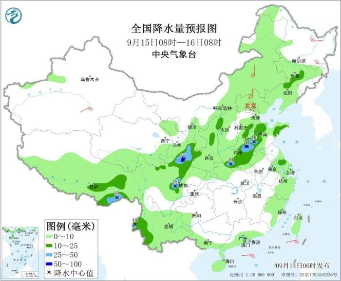 黄淮有较强降水 冷空气将自西向东影响我国大部地区