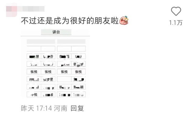 谁懂点开宿舍名单一串自己名字的感觉……网友：“从此痛失本名”