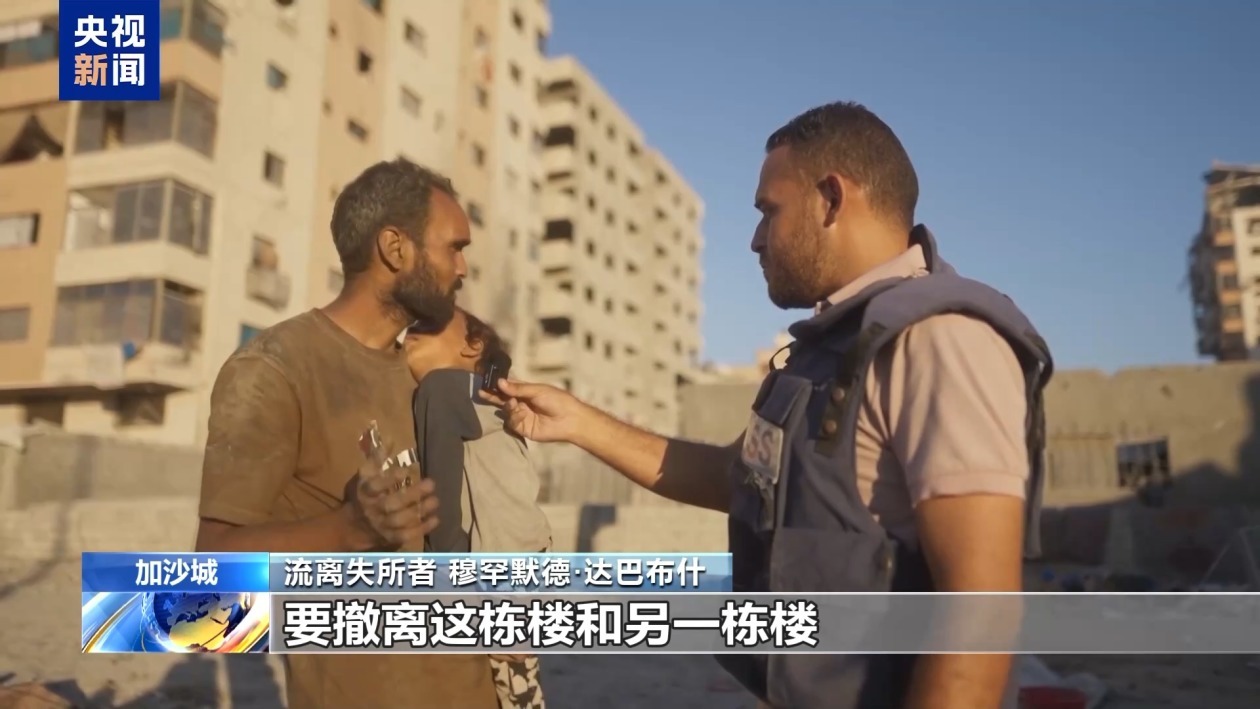 14层大楼转瞬坍塌 以军空袭下加沙城居民失去临时栖身所 14层大楼转瞬坍塌 以军空袭下加沙城居民失去临时栖身所