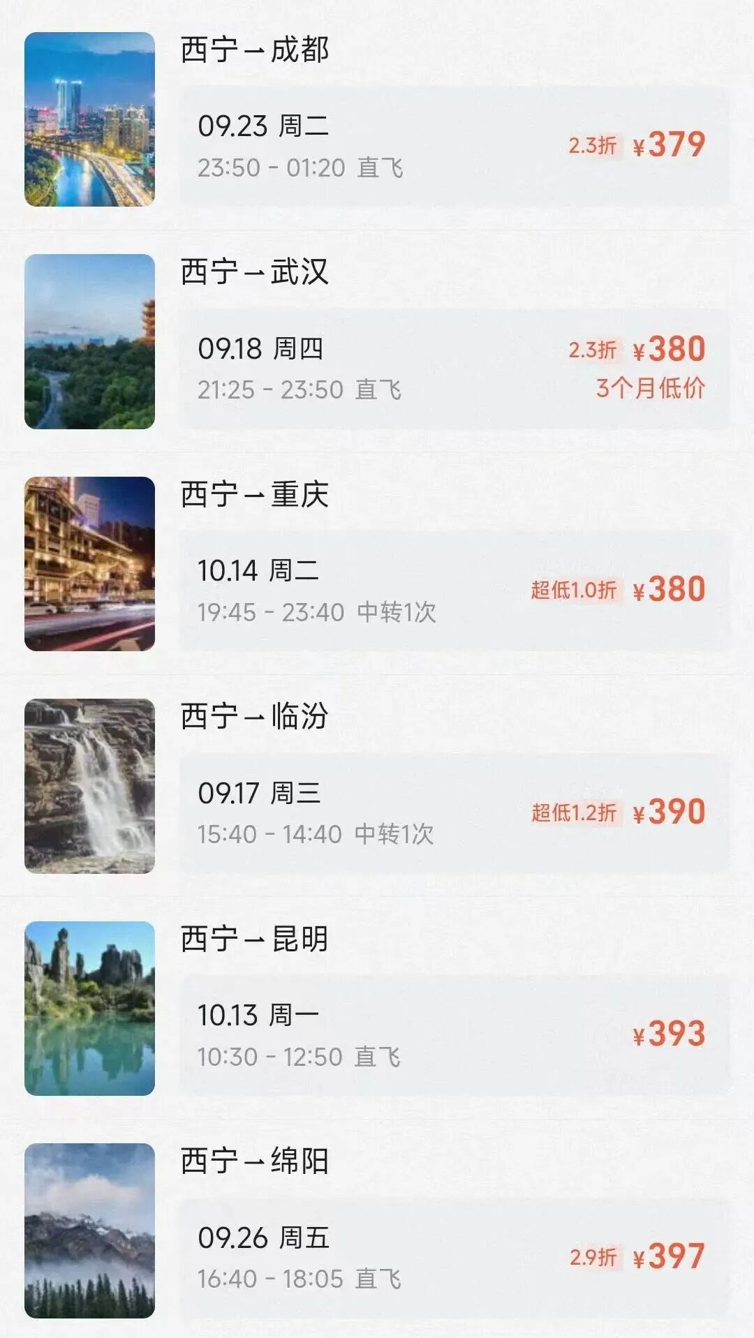 机票价格大跳水！惊现20元“骨折价”