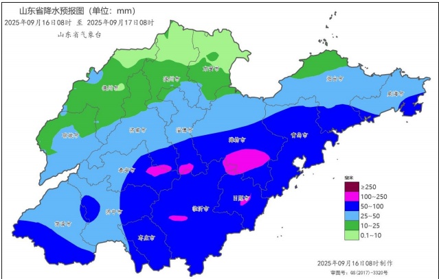 山东发布暴雨蓝色预警！今天12市有大雨到暴雨局部大暴雨