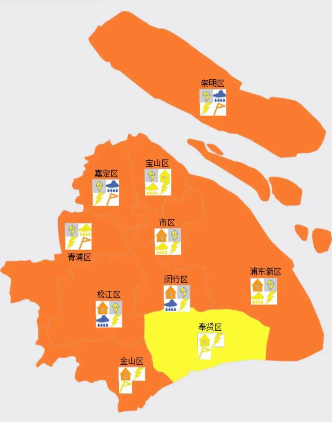 暴雨+冰雹+雷电！上海大部地区天气已凌乱！很多人晒图，同一个上海差了近13℃...