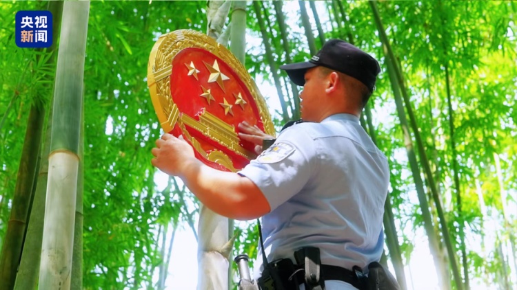 这群人为啥要背着国徽进山？