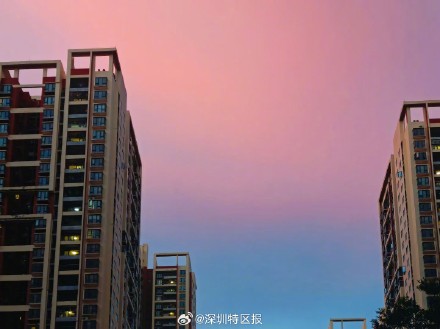台风前夕，深圳晚霞又“上线”啦
