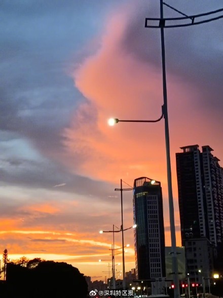台风前夕，深圳晚霞又“上线”啦