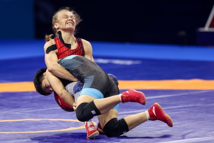 摔跤世锦赛中国选手摘银夺铜