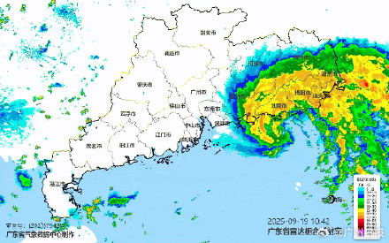 台风米娜在汕尾沿海登陆