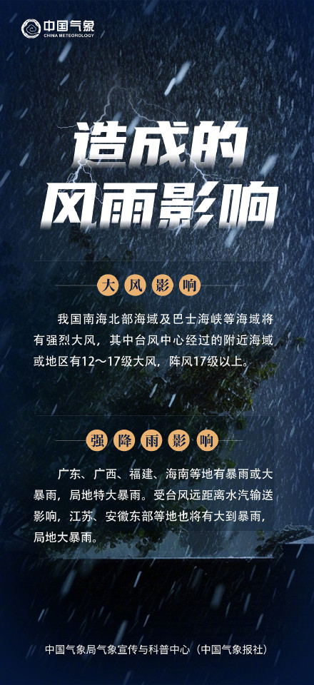 防范台风“桦加沙”，这些关键信息需关注