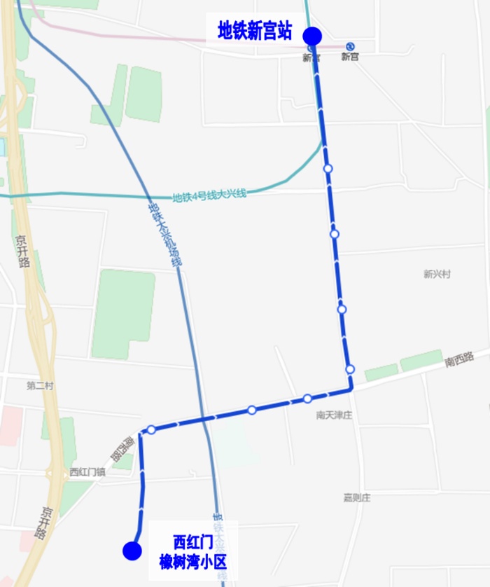 北京公交新开4条地铁接驳线路——