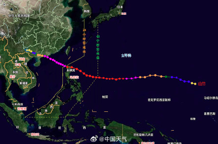 “桦加沙”登陆强度将不及“威马逊”