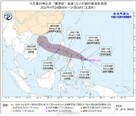 今年第20号台风博罗依生成