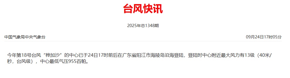 台风“桦加沙”登陆！强降雨波及福建！又有新台风生成......