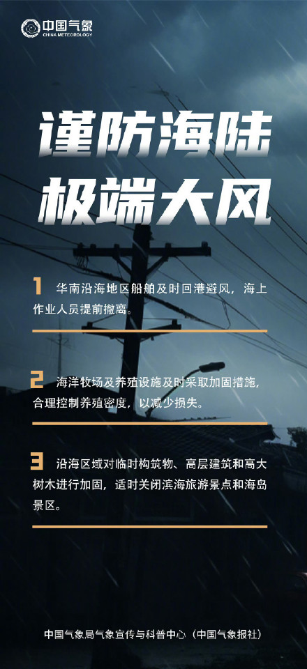 超强台风“桦加沙”即将登陆 江淮等地有较强降水