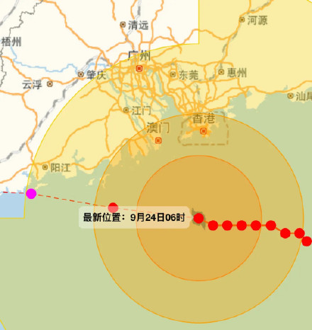 香港澳门发出十号风球