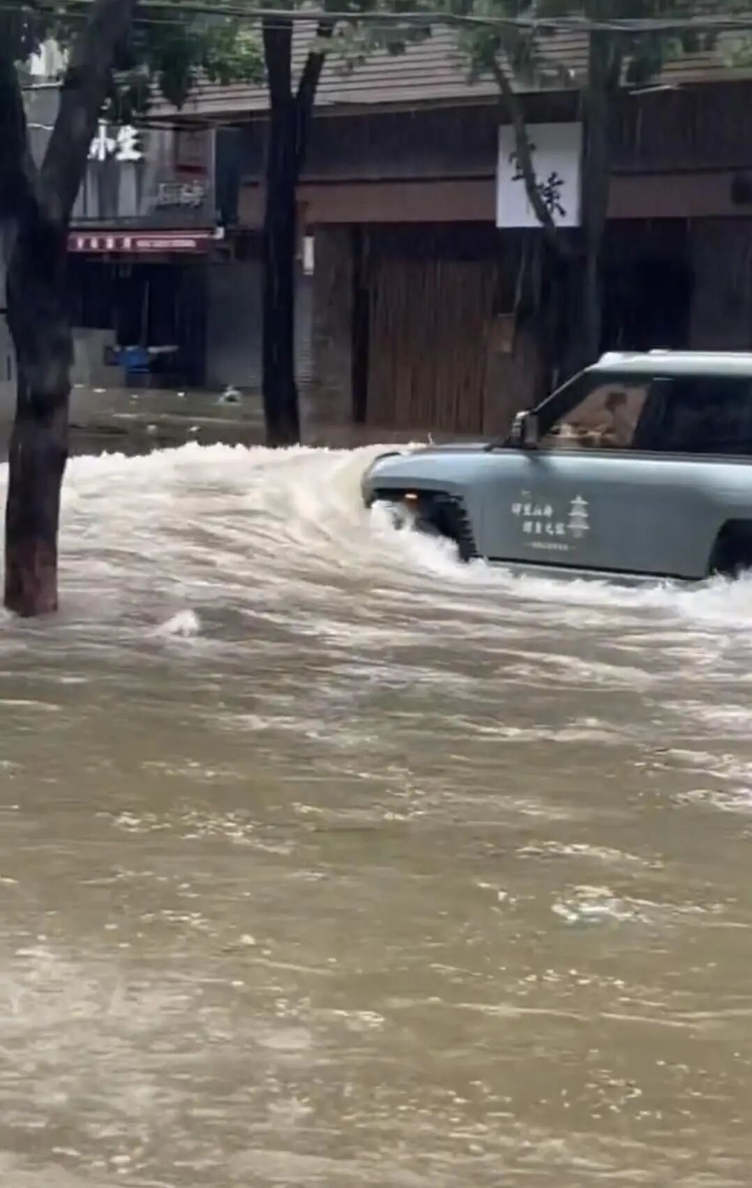 李某某(男,64岁),灾后驾车“造浪”,行拘10日 李某某(男,64岁),灾后驾车“造浪”,行拘10日