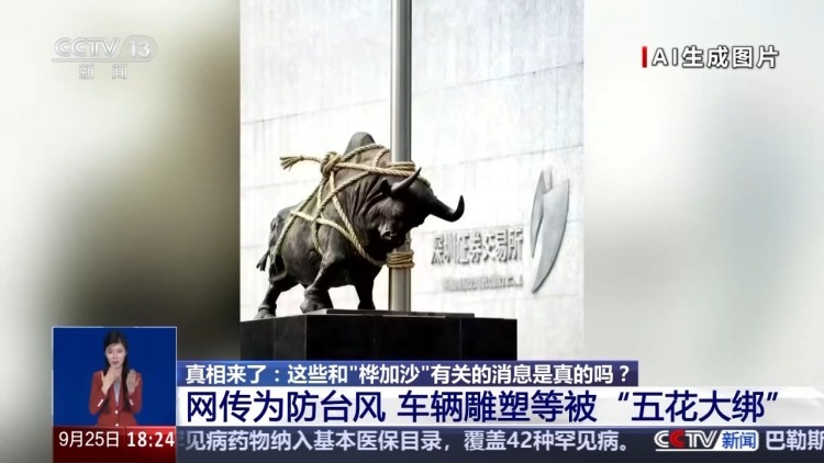 为防台风车辆“五花大绑”？这些图都是假的！