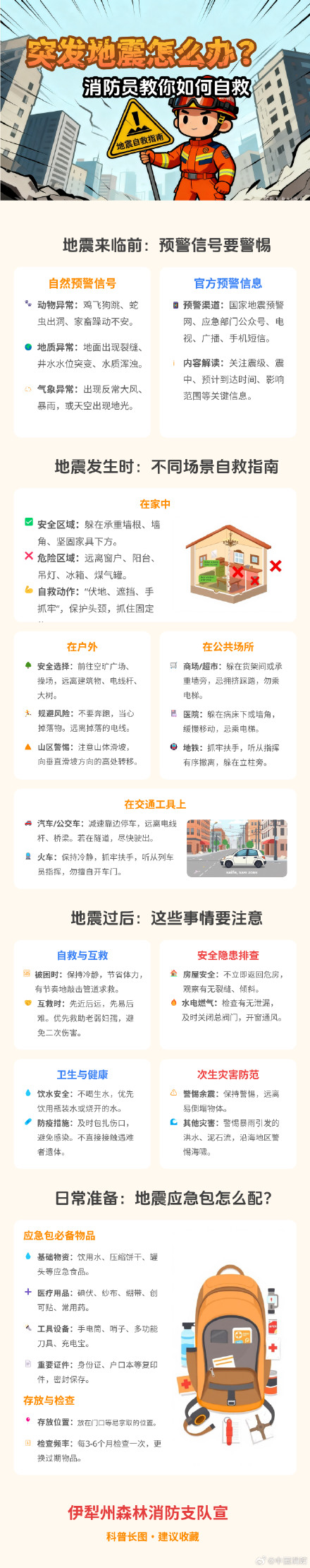 突发地震如何科学自救