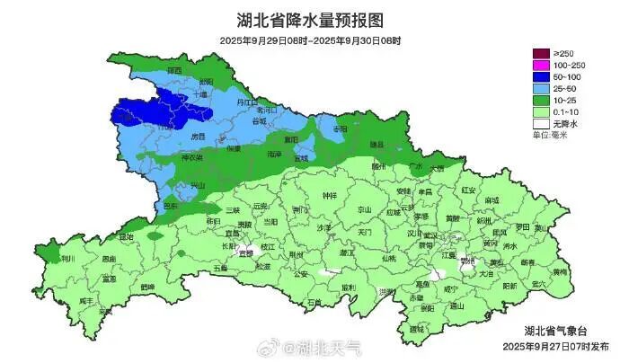 中雨、大雨、暴雨！明起影响湖北