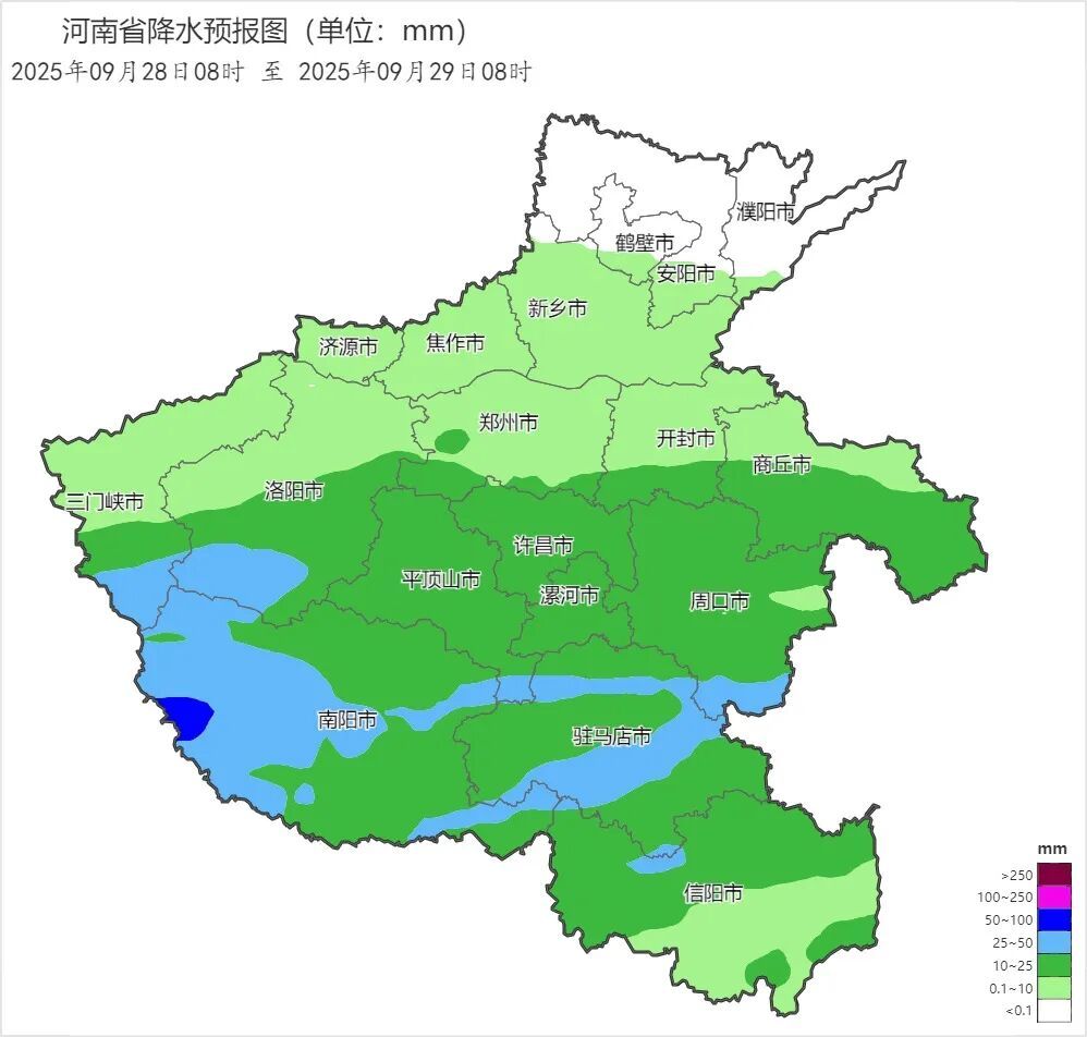 未来三天河南依旧多雨，部分地区有大雾出没