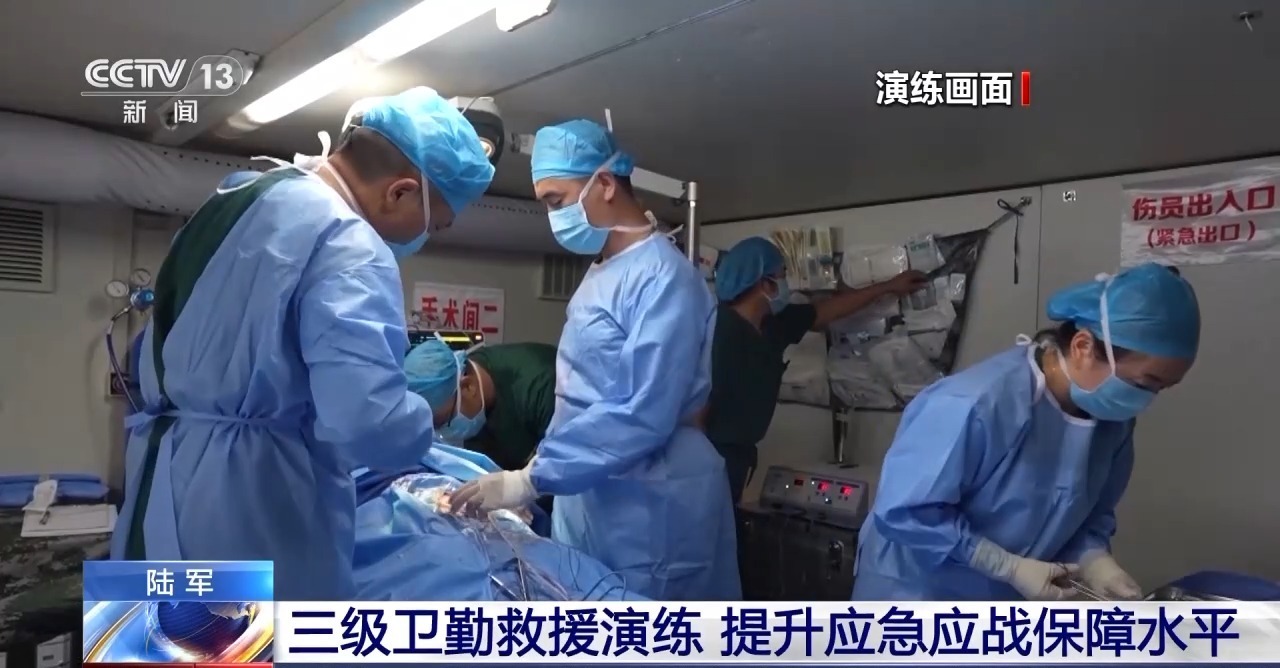 提升紧急战场救治能力 军旅营三级卫勤救援演练