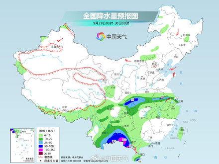 华南进入核心风雨影响时段 未来三天华西一带仍有强降雨