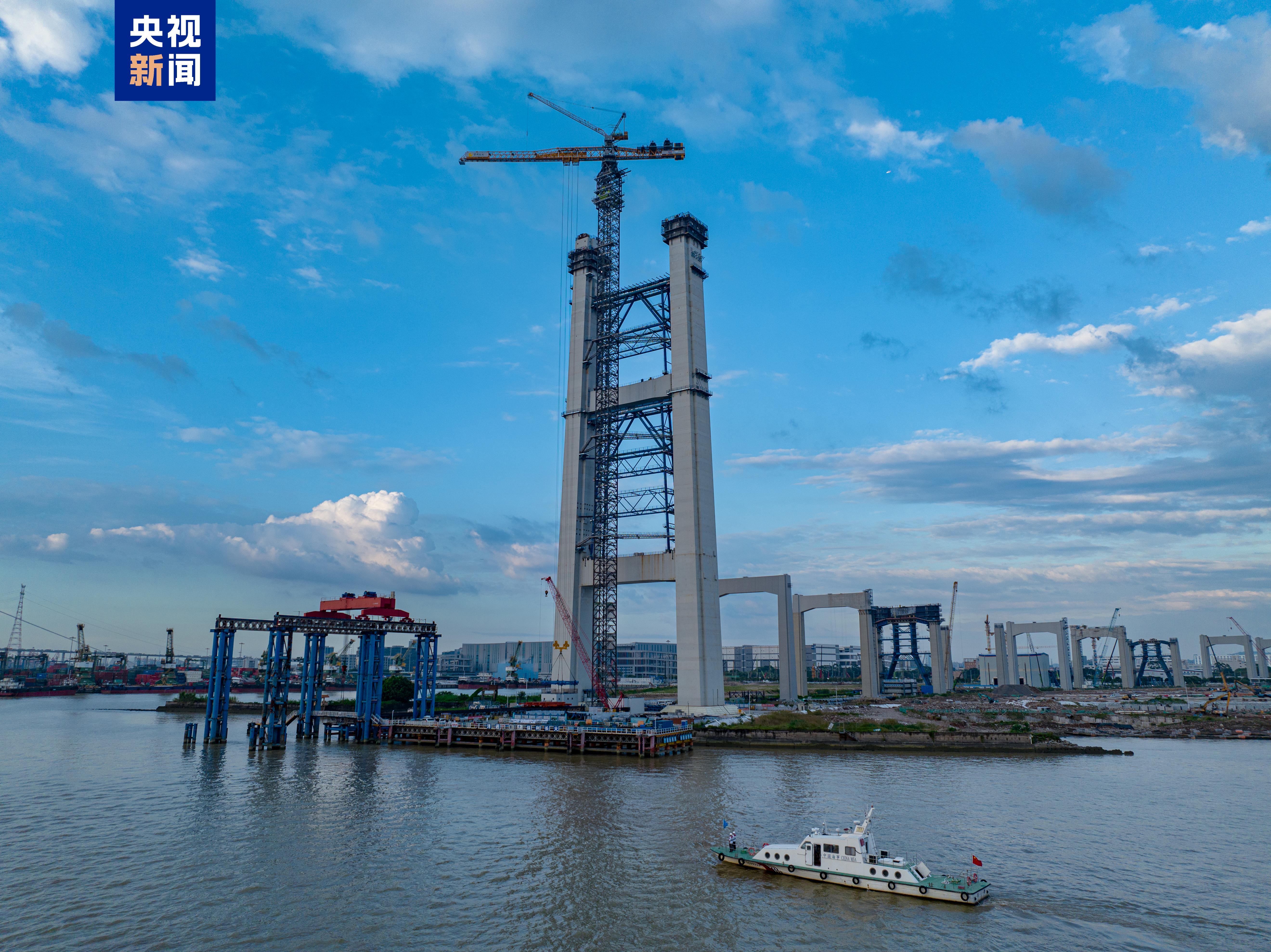 狮子洋通道建设进度更新 狮子洋大桥高度突破200米 狮子洋通道建设进度更新 狮子洋大桥高度突破200米