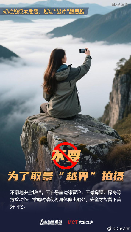 提醒！这些网红打卡出片姿势太危险