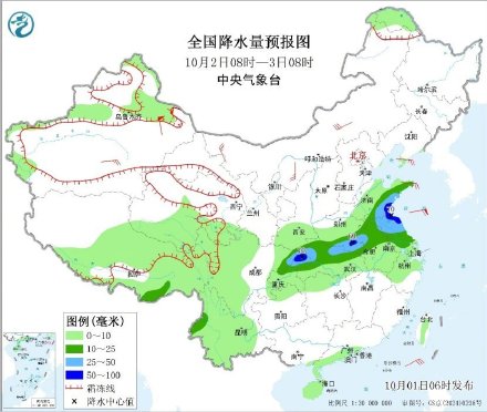 假期首日川陕豫鲁皖等地雨势较强   冷空气影响北方地区