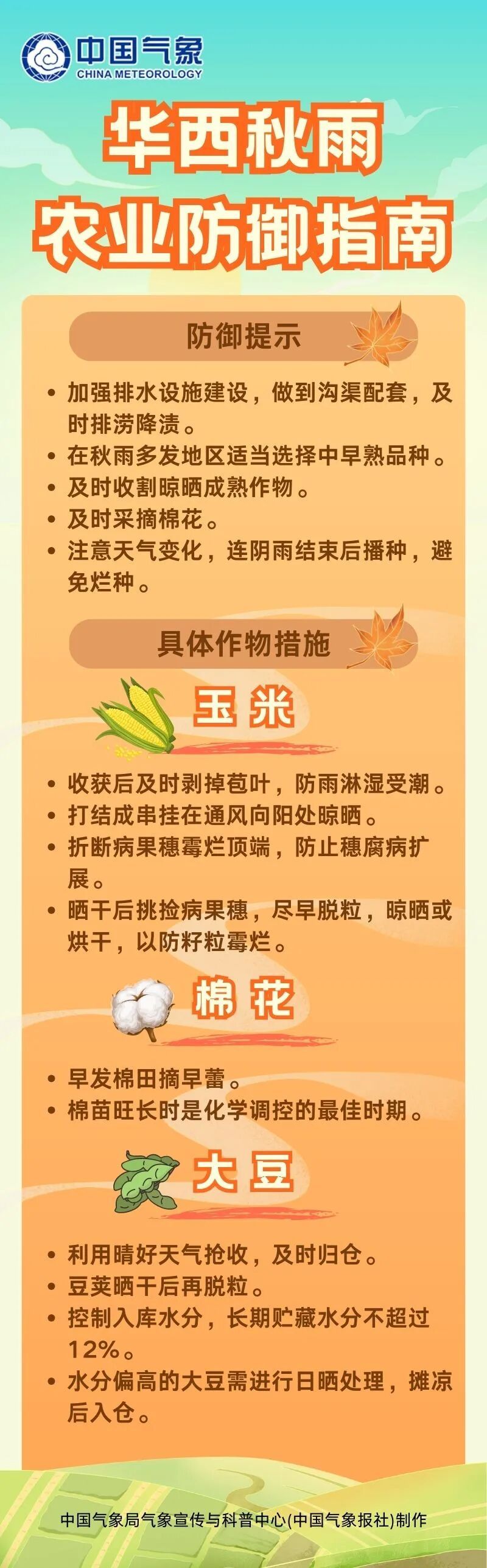 秋收进入关键期，多地需防范降雨影响！