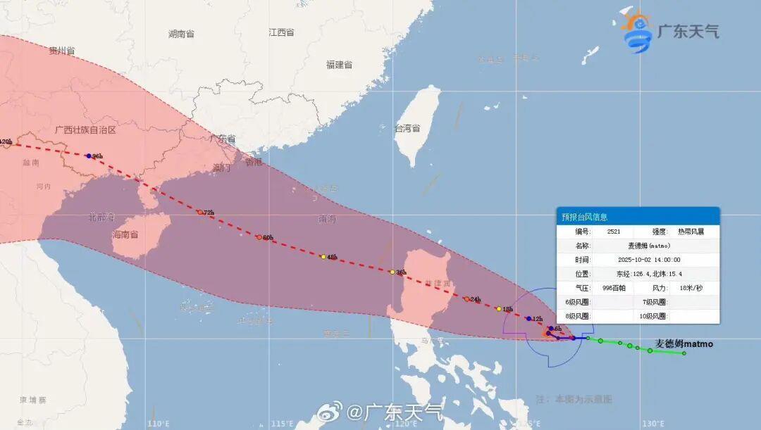 撤离！停运！台风“麦德姆”将于5日在华南沿海登陆