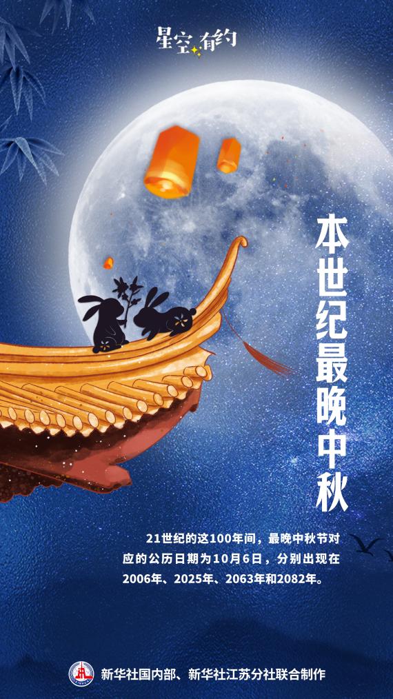 星空有约｜本世纪最晚中秋来了！比去年晚了19天