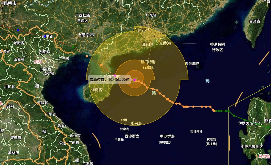 14级！“麦德姆”已加强为强台风级！已逐渐靠近海南岛→