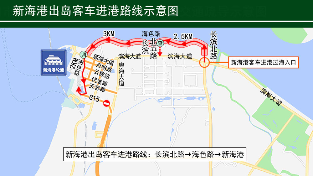 应对返程高峰 海口新海港调整进港路线