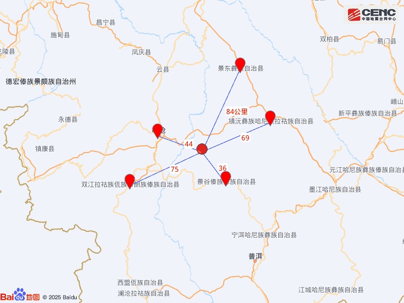 云南普洱发生3.7级地震 云南普洱发生3.7级地震