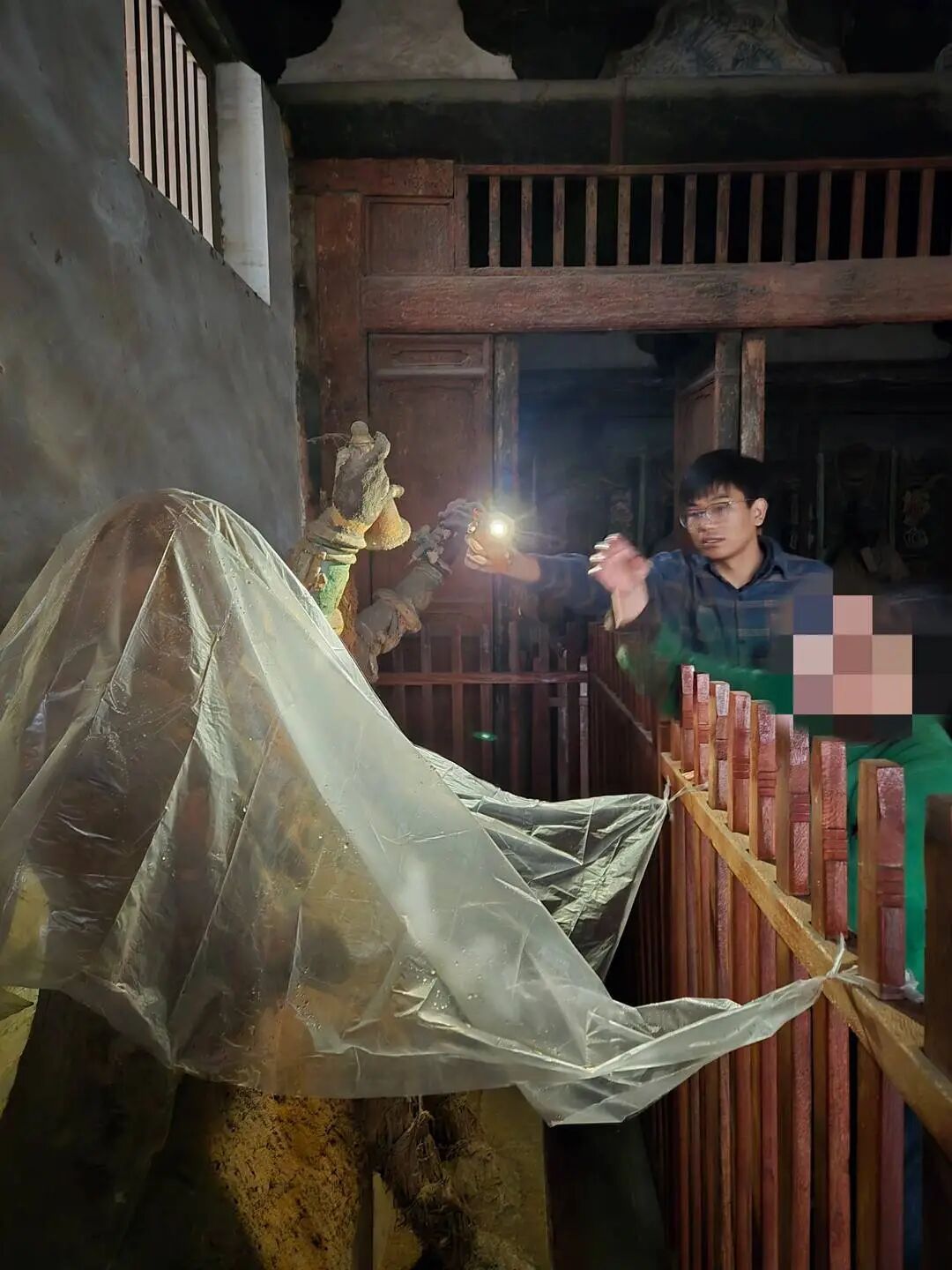 山西网红神像“小土豆”半张脸没了？ 当地文保中心回应