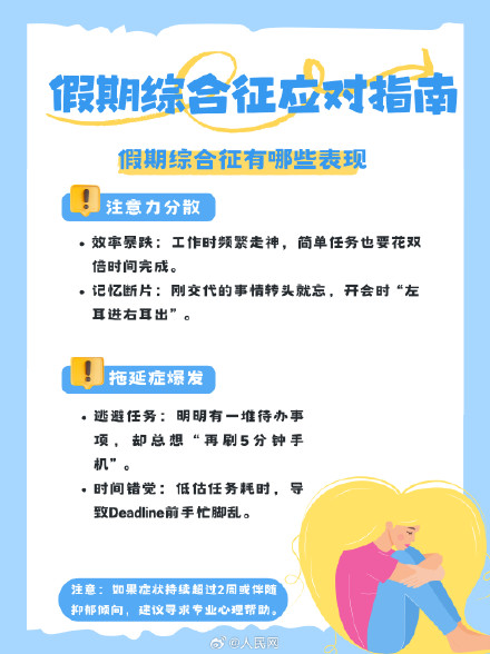 节后复工状态差？假期综合征应对指南来了