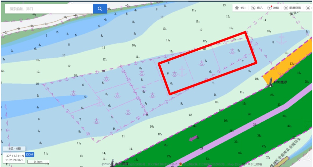 长江南京段水深异常，江苏海事部门发布提醒