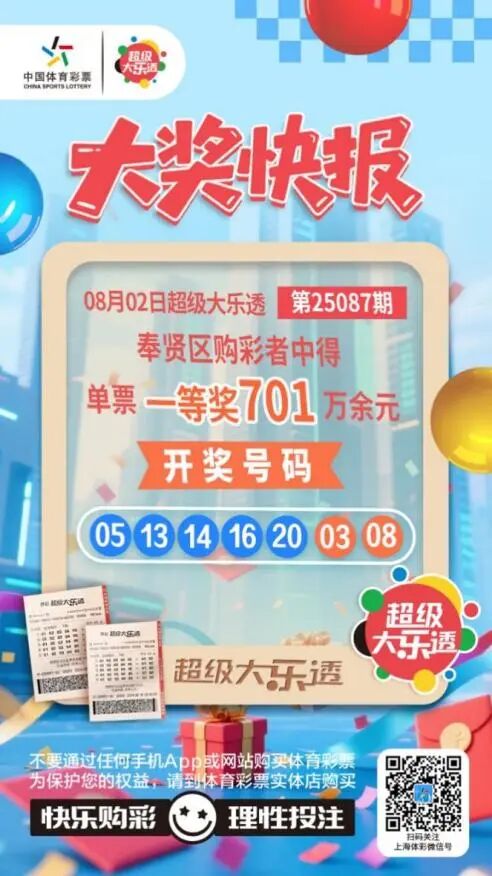 701万大奖逾期无人认领,上海体彩回应 701万大奖逾期无人认领,上海体彩回应