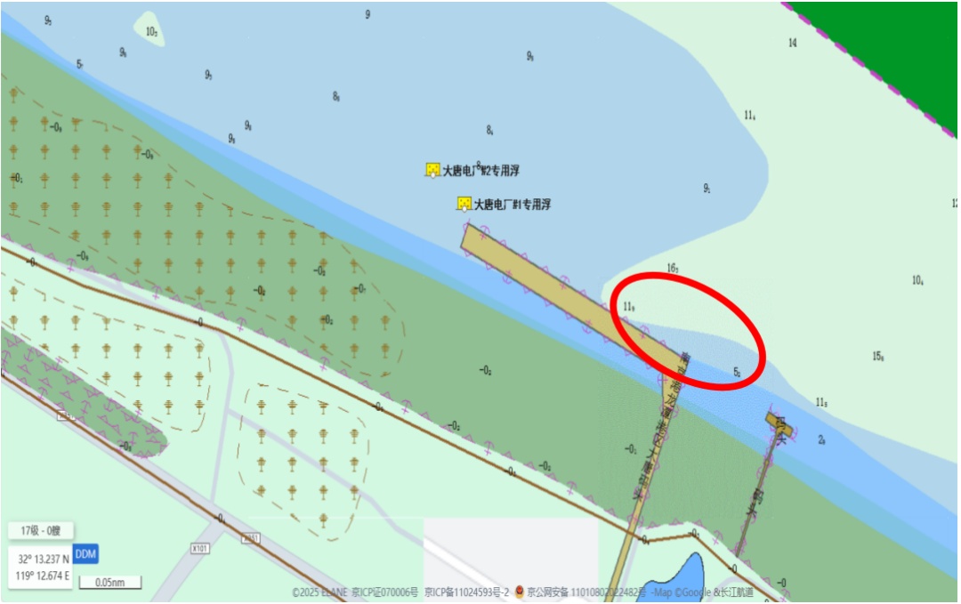 长江南京段水深异常，江苏海事部门发布提醒