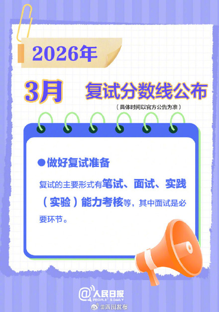 祝你一战成“硕”！收好2026考研月历