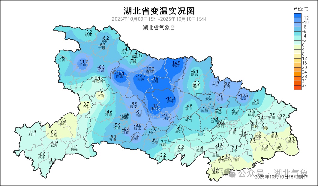 低至13℃！还有暴雨、大风！冷空气要来湖北了